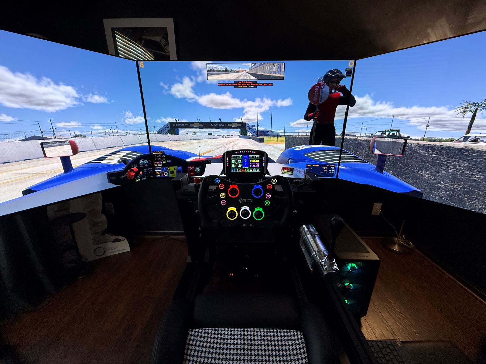 Custom Triple 55" Canopy Turnkey Racing Simulator